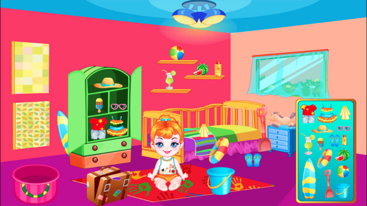 Baby Beach Friends free makeover HD games游戏截图
