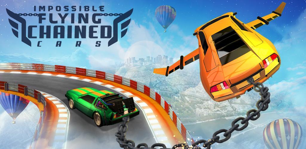 Impossible Flying Chained Car Games游戏截图