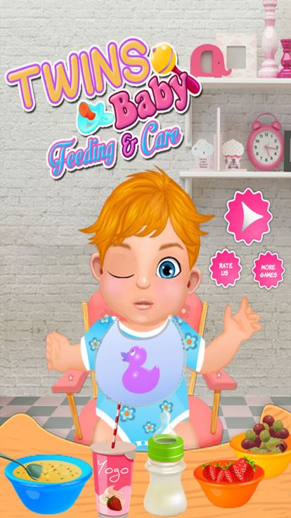 双胞胎婴儿护理与喂养游戏截图