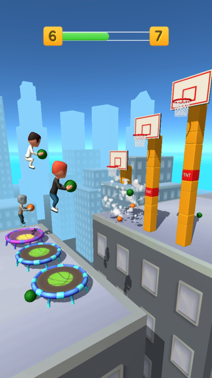 Jump Up 3D: Basketball Game游戏截图
