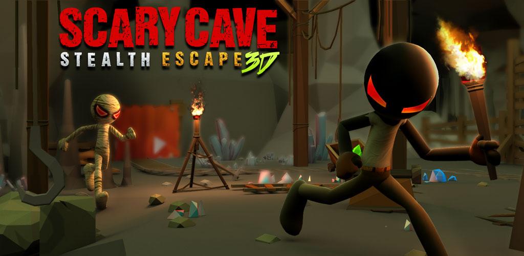 Scary Cave Stealth Escape 3D游戏截图