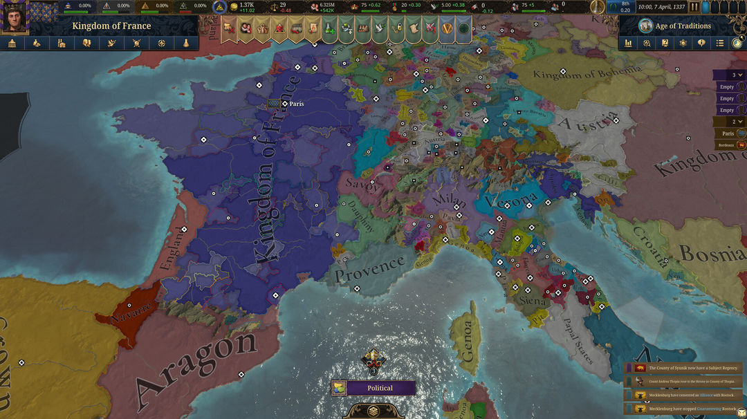 Europa Universalis V游戏截图