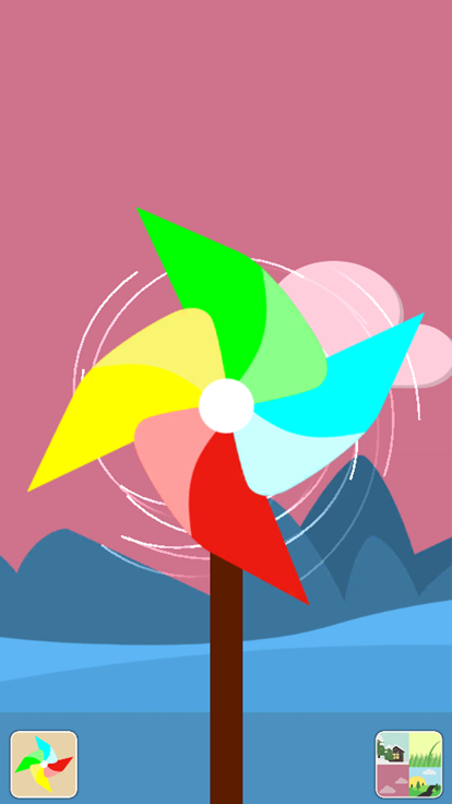 吹泡泡风车游戏截图