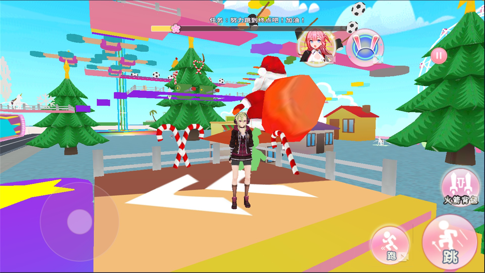 樱花乐园跑酷游戏截图