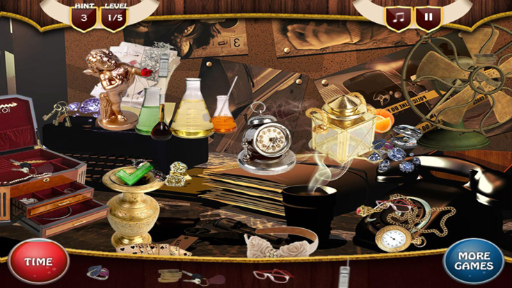 午夜钟声 - 寻找隐藏物品游戏截图