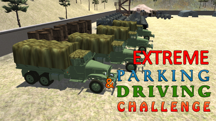 陆军货运卡车模拟器 - 提供食品供应到军营这个驾驶模拟游戏游戏截图