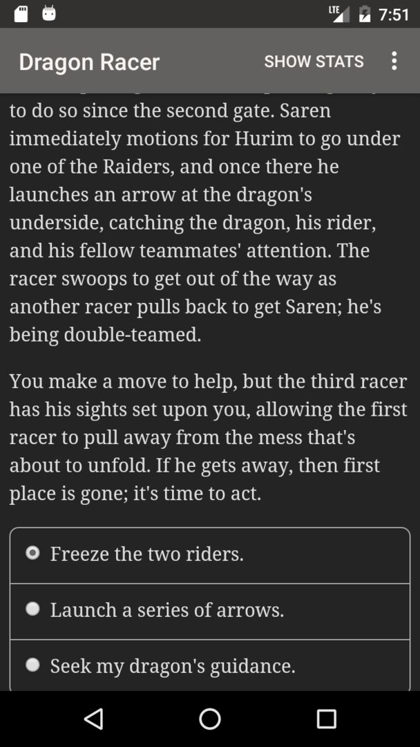 Screenshot of Dragon Racer