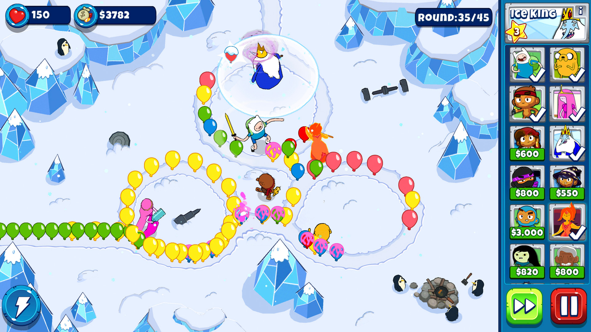 Bloons Adventure Time TD游戏截图