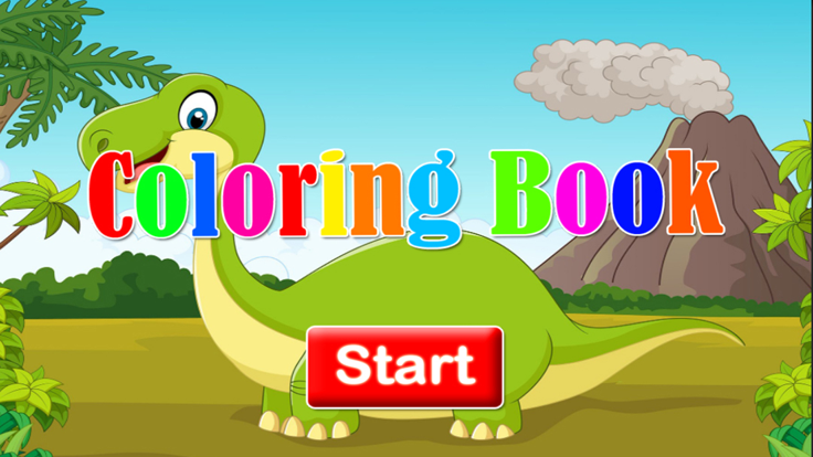 Dinosaurs Coloring - Animals Painting page drawing book games for kids游戏截图