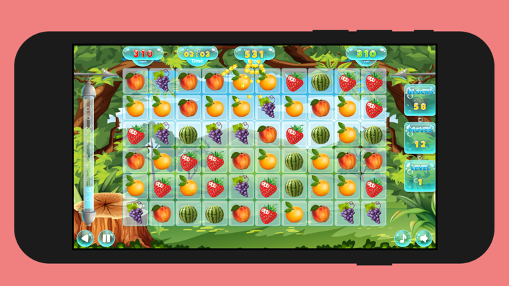 Sweet Fruit 3 Match游戏截图