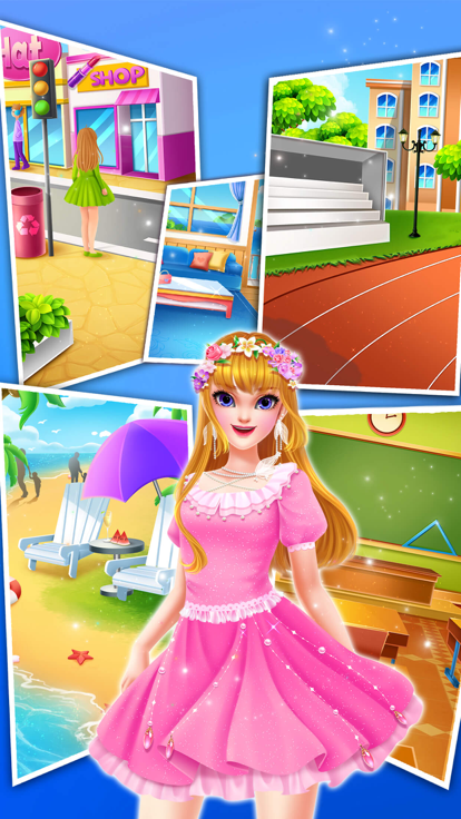 校园养成计划-女生换装化妆养成解压休闲游戏游戏截图