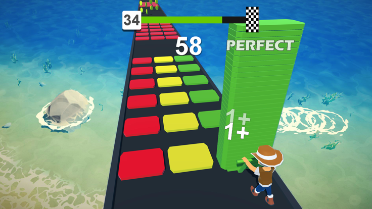 Stack Color Cube - Blocks Run游戏截图