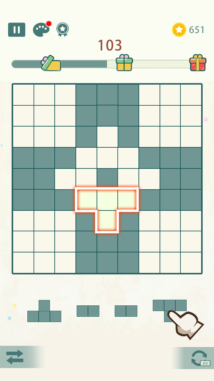 九宫格方块游戏截图