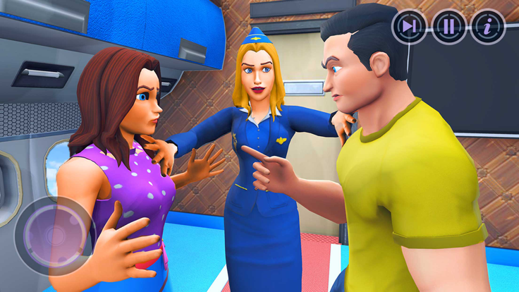 飞行 服务员 模拟器 3d游戏截图