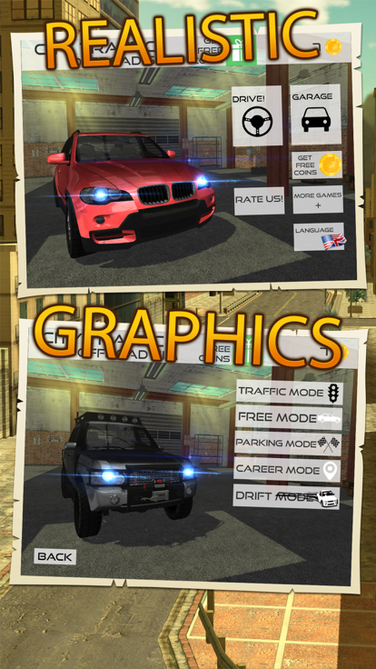 城市街道运动车停车驾驶模拟器游戏截图