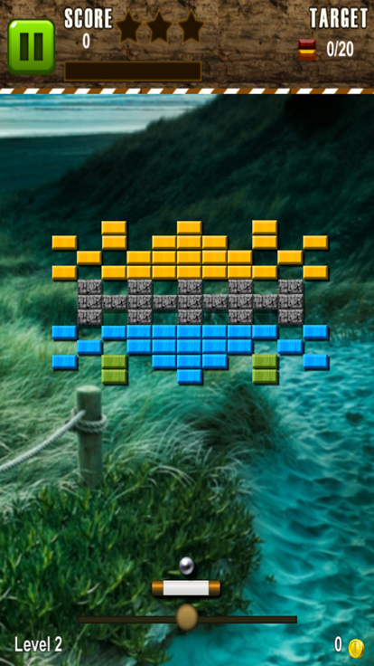 砖破碎球游戏截图