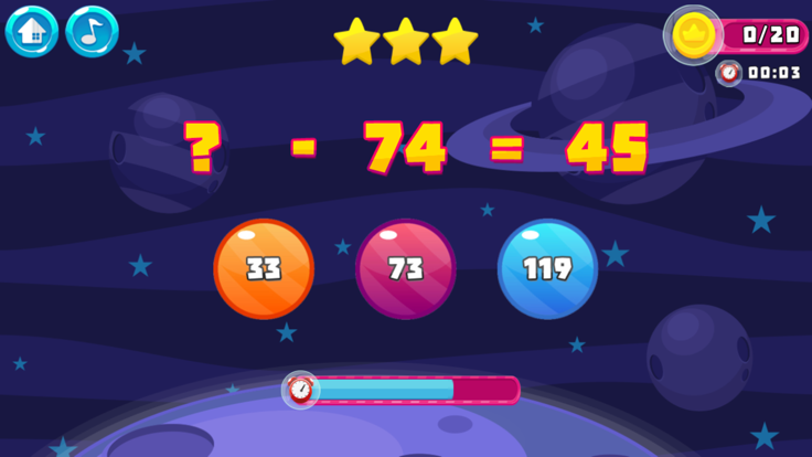 Math Game 2nd Grade-Brain Test游戏截图