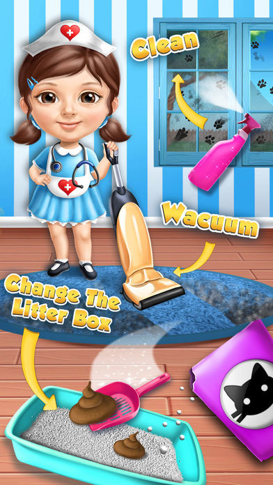 Sweet Baby Girl Cat Shelter – No Ads游戏截图