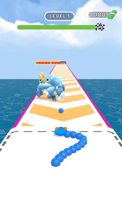 Snake Control Race游戏截图