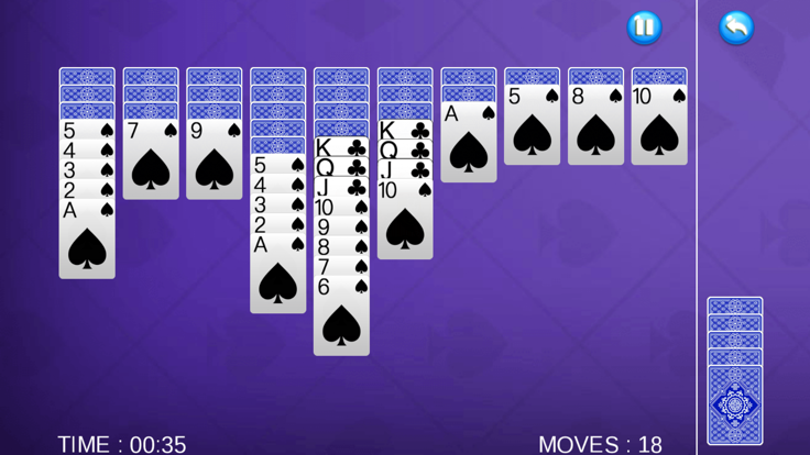 我们的蜘蛛纸牌游戏截图