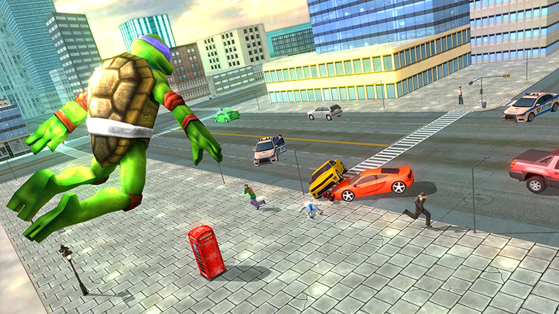 flying ninja warrior turtle city rescue mission 3d