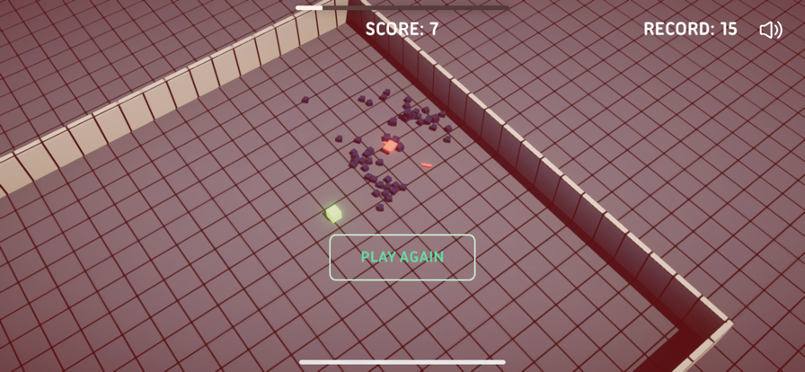 贪吃的方块蛇游戏截图