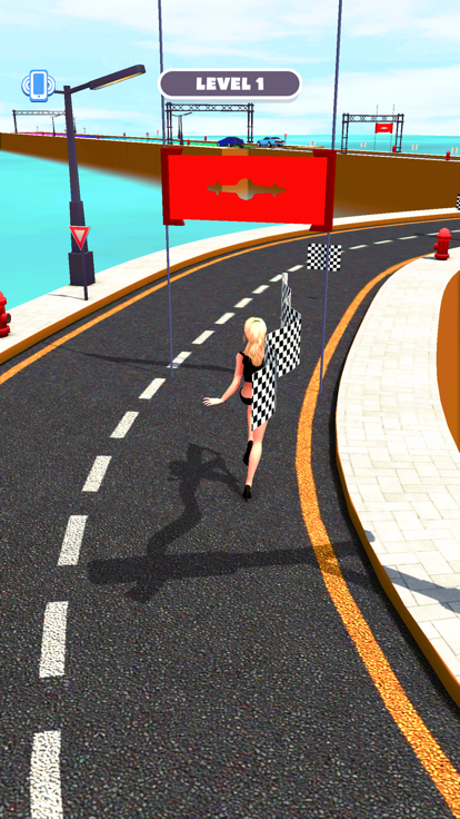 Racing Girl Run游戏截图