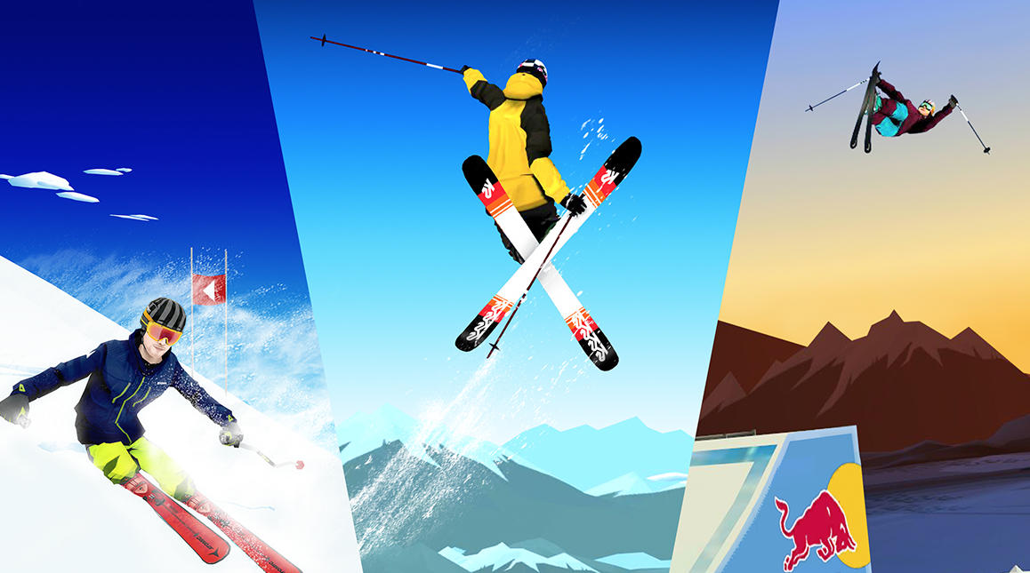 红牛滑雪赛游戏截图