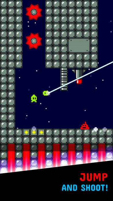 Tiny Alien -  Jump and Shoot!游戏截图