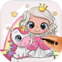 Coloring Princess for Kidsicon