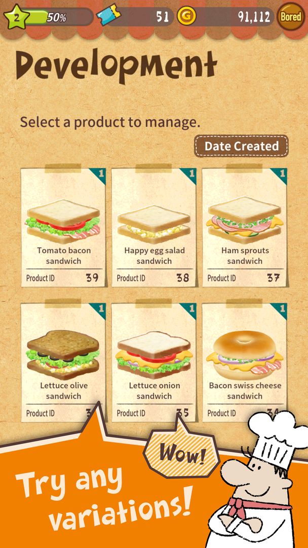Screenshot of Happy Sandwich Cafe