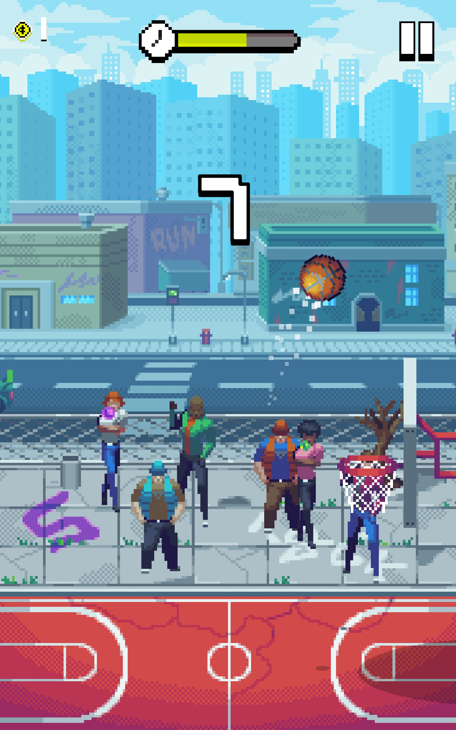 像素投篮游戏截图