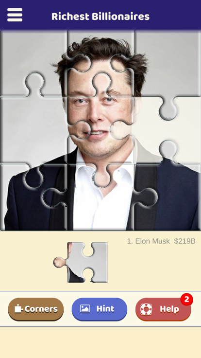 Richest Billionaires Puzzle游戏截图