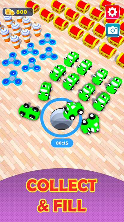 Toys Hoarder  Hole n Fill Game游戏截图