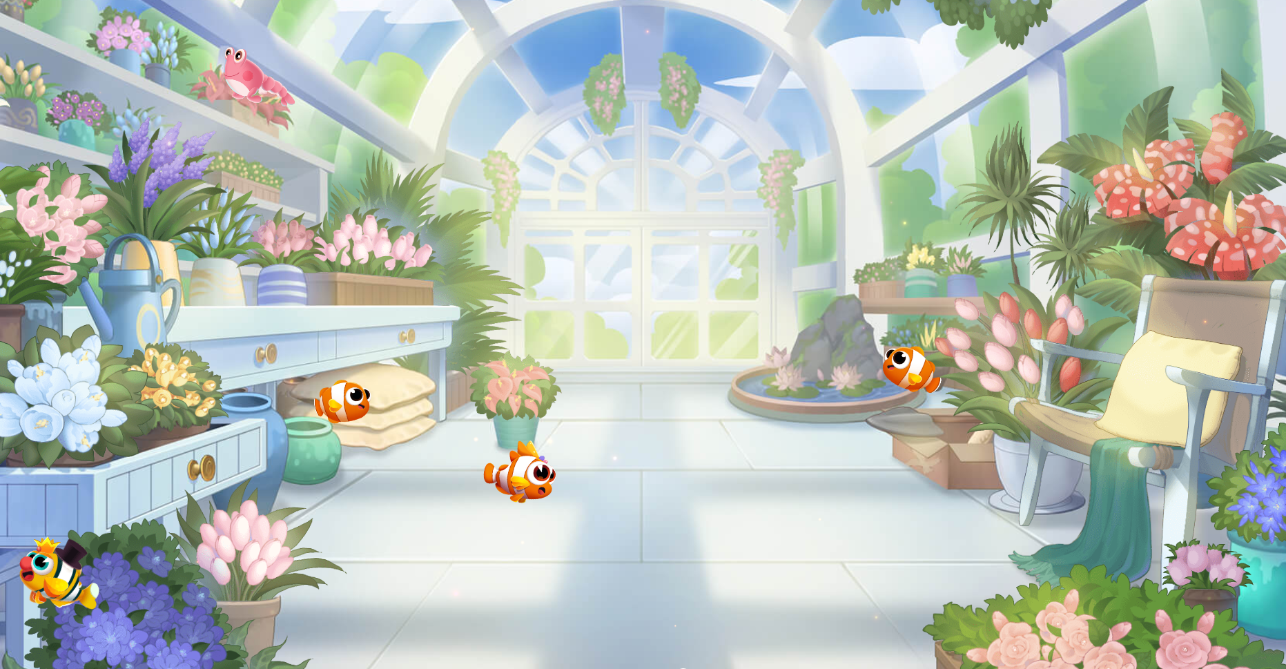 花圃萌鱼、装扮、背景上新