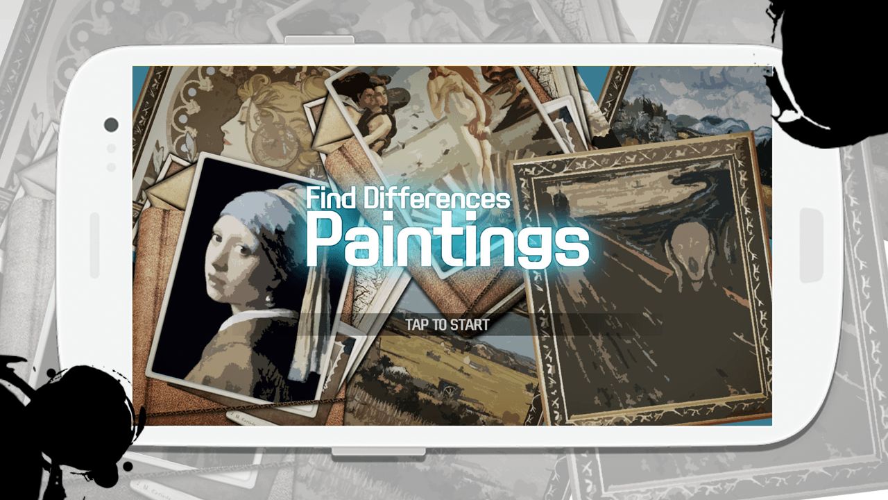 Screenshot of Find differences-Paintings