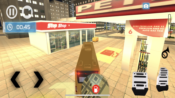 巴士停车模拟器：城市巴士驱动器和公园游戏截图