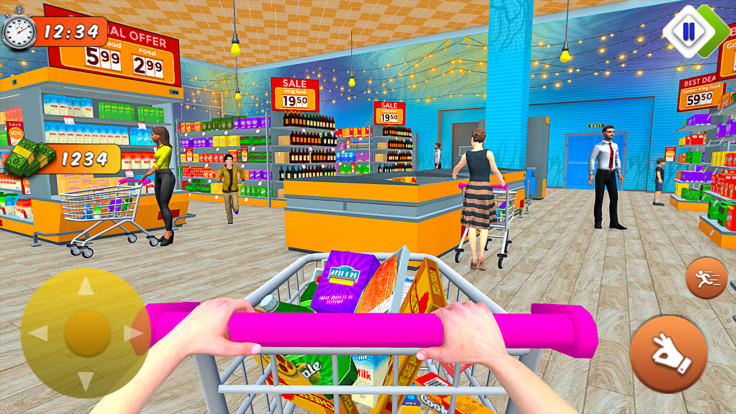 超级市场狂热杂货游戏我的虚拟购物中心模拟器收银员模拟游戏截图