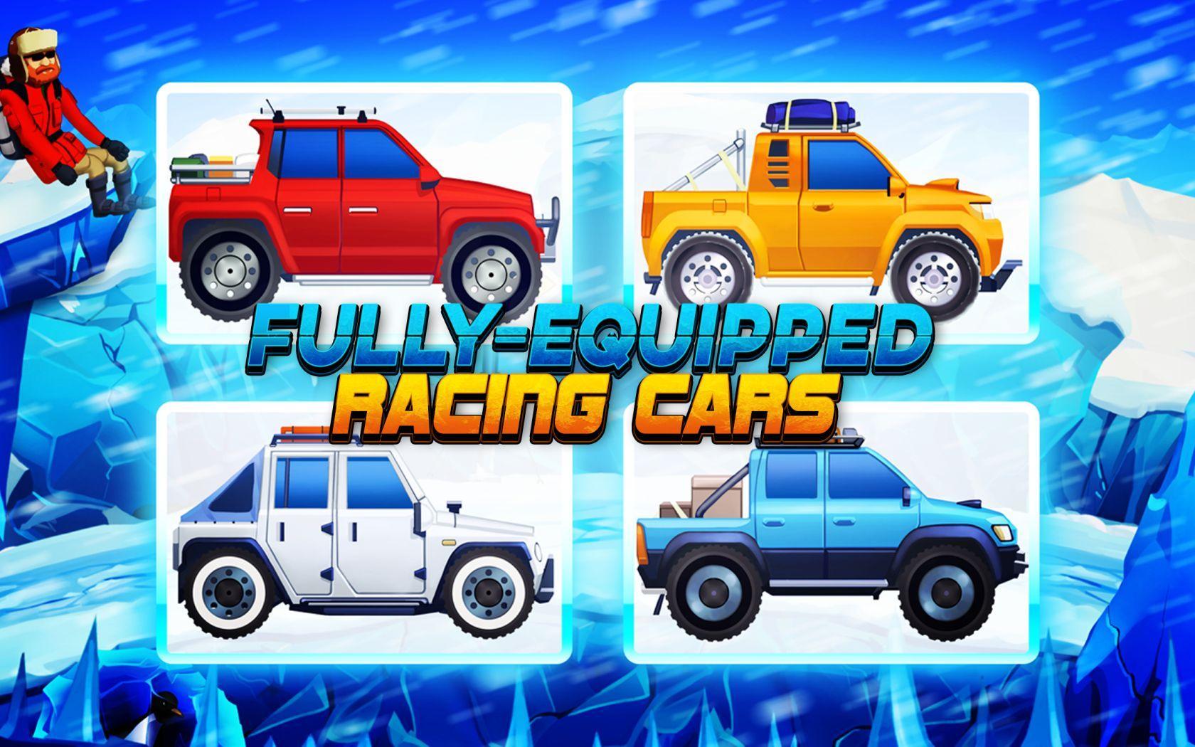 arctic roads: car racing game