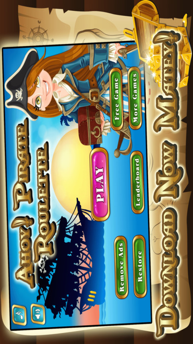 Ahoy Despicable Pirate Roulette - 掠夺战利品从加勒比海湾游戏截图