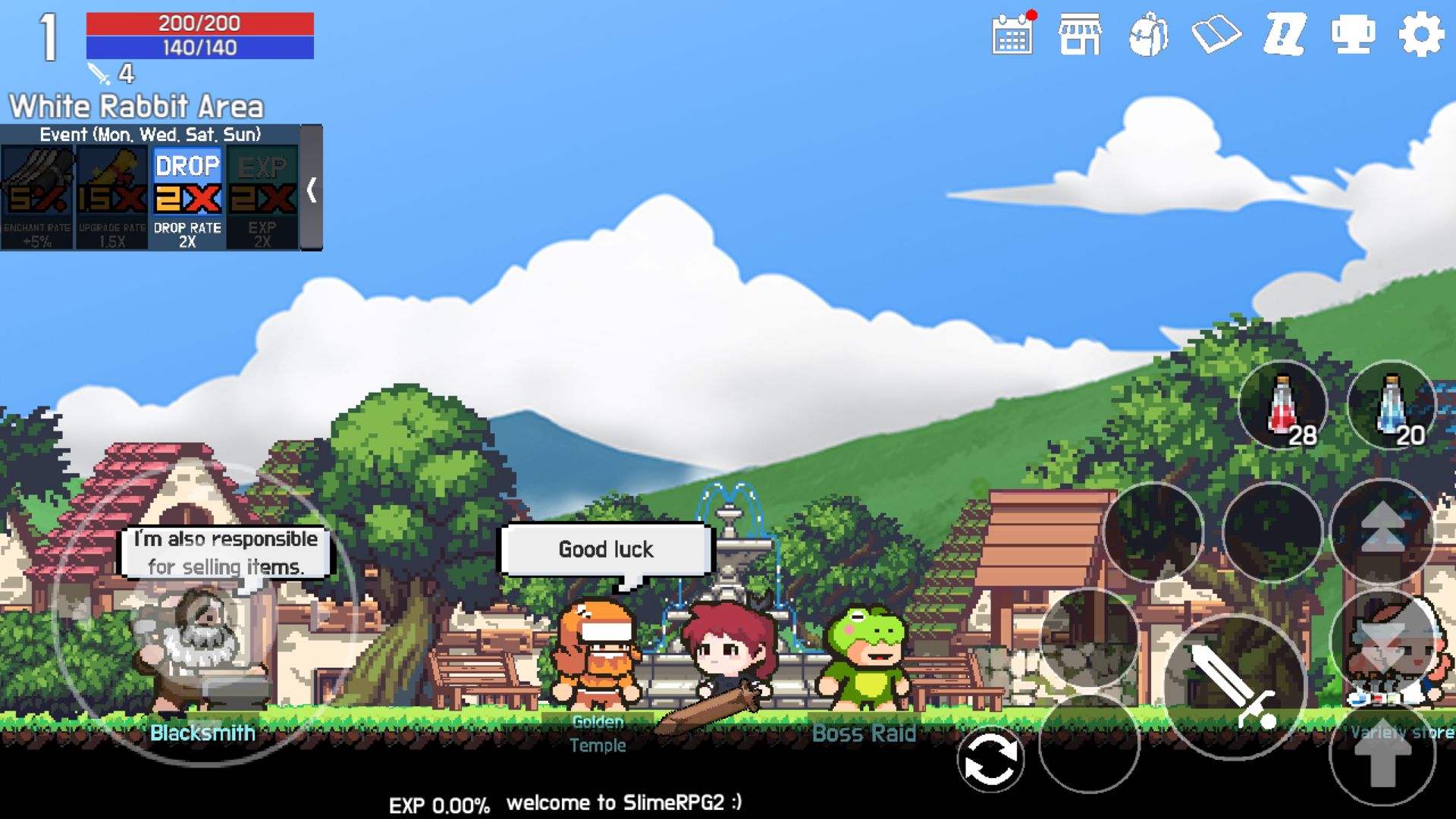 Screenshot of Slime RPG2 - Classic RPG Game