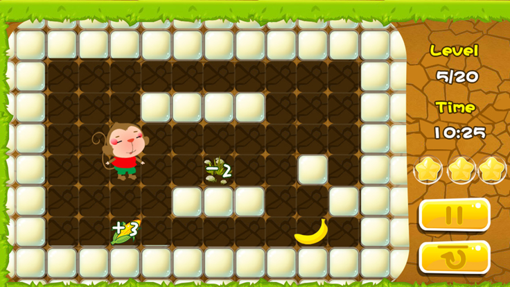 猴子数数吃香蕉-益智智力关卡游戏游戏截图