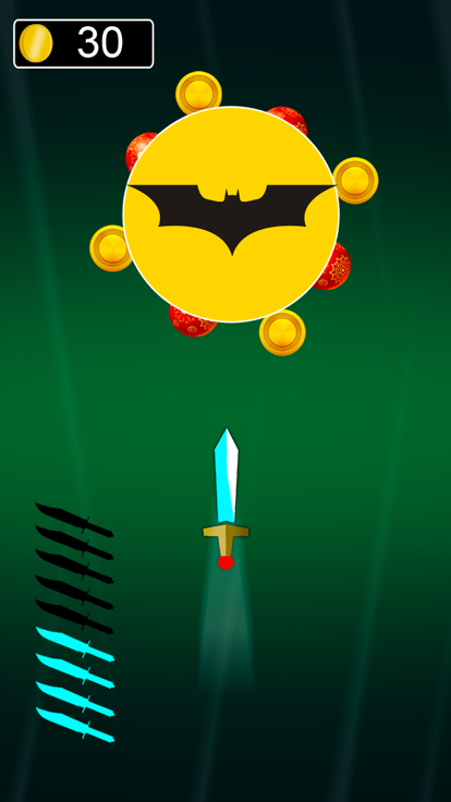 翻转刀击中目标板游戏截图