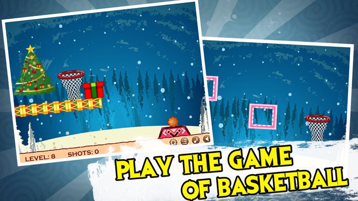 指尖篮球大师:圣诞节投篮机游戏截图