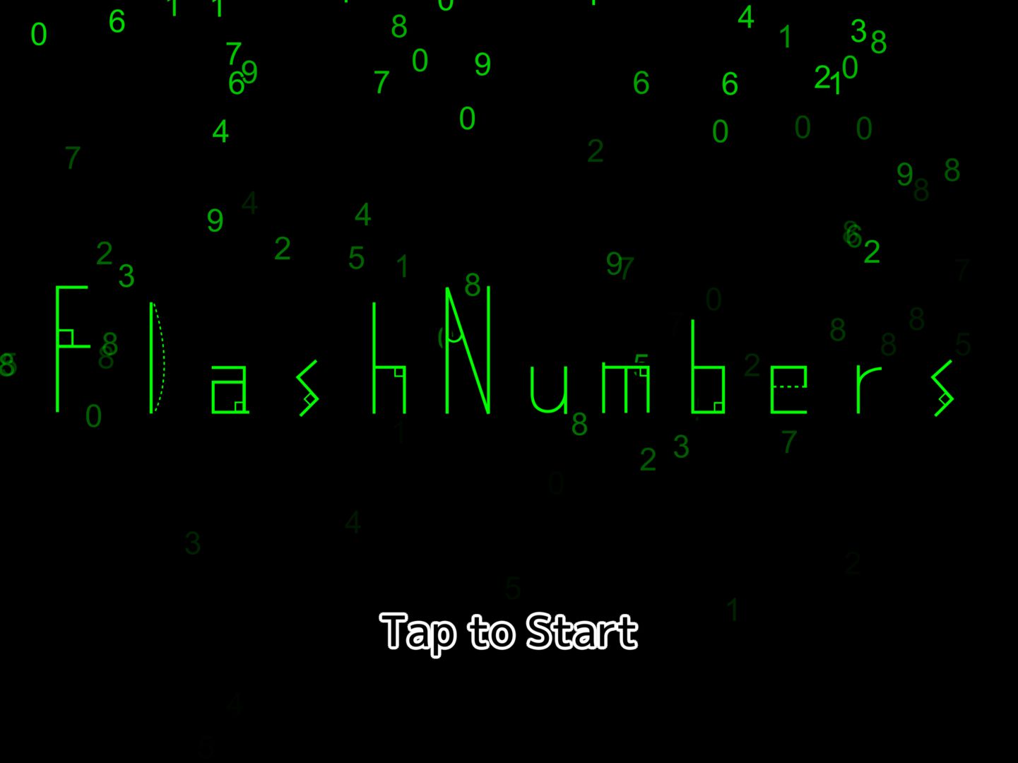 Screenshot of FlashNumbers