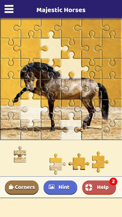Majestic Horses Puzzle游戏截图