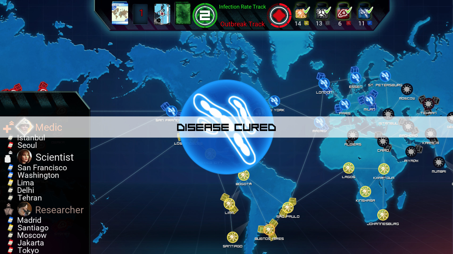 Pandemic: The Board Game游戏截图