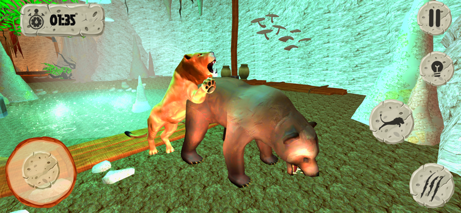 Angry Lion Wild Animal Hunting游戏截图