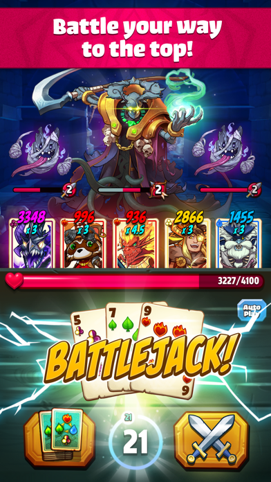 Battlejack: Blackjack RPG游戏截图