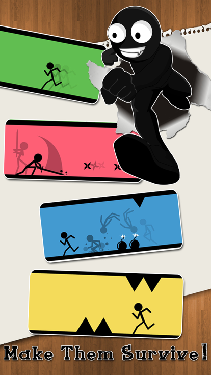 101 Make Them Survive - Stickman Run Jump Fight游戏截图